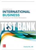 Test Bank For International Business: Competing in the Global Marketplace, 14th Edition All Chapters - 9781260387544
