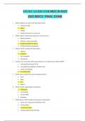 STUDY GUIDE FOR MDC III NUR 2502 MDC3 FINAL EXAM