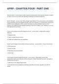 APRP - CHAPTER FOUR - PART ONE fully solved graded A&plus; 2023