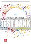 Test Bank For Global Business Today, 12th Edition All Chapters - 9781264067503