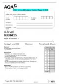 A-level BUSINESS Paper 2 Business 2