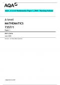 A-level MATHEMATICS 7357&sol;1 Paper 1