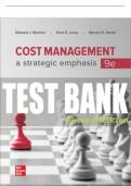 Test Bank For Cost Management: A Strategic Emphasis, 9th Edition All Chapters - 9781260814712