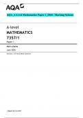 A-level MATHEMATICS 7357/1 Paper 1