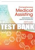 Test Bank For Comprehensive Medical Assisting: Administrative and Clinical Competencies - 6th - 2018 All Chapters - 9781305964792