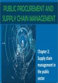 Lecture notes Public Finance and Supply Chain Management 