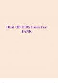 HESI OB PEDS Exam Test BANK
