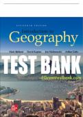 Test Bank For Introduction to Geography, 16th Edition All Chapters - 9781260364132
