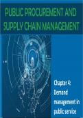 Lecture notes Public Finance and Supply Chain Management