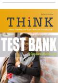 Test Bank For THiNK, 5th Edition All Chapters - 9781260805192