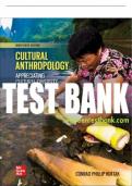Test Bank For Cultural Anthropology, 19th Edition All Chapters - 9781260259278