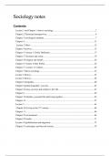 Summary book and lectures Sociology for Pyschology Students - Grade 7&period;5