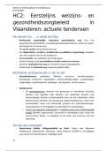 Samenvatting 'HC2: Eerstelijns welzijns- en gezondheidszorgbeleid in Vlaanderen: actuele tendensen' - Interdisciplinaire Eerstelijnszorg (93SMW3100)