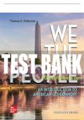 Test Bank For We The People, 14th Edition All Chapters - 9781260242928
