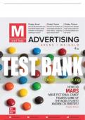 Test Bank For M&colon; Advertising&comma; 4th Edition All Chapters - 9781260381894
