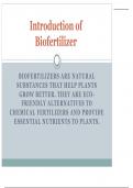 "Fostering Sustainable Agriculture with Biofertilizers: A Comprehensive Guide."