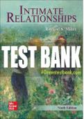 Test Bank For Intimate Relationships&comma; 9th Edition All Chapters - 9781260804263