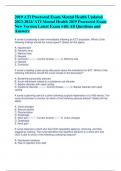 2019 ATI Proctored Exam Mental Health Updated  2023-2024&sol; ATI Mental Health 2019 Proctored Exam  New Version Latest Exam with All Questions and  Answers