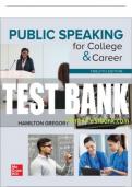Test Bank For Public Speaking for College & Career, 12th Edition All Chapters - 9781260007107