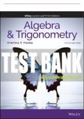 Test Bank For Algebra and Trigonometry, 5th Edition All Chapters - 9781119778288