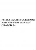 PCI ISA EXAM 50 QUESTIONS AND ANSWERS 2023&sol;2024 GRADED A&plus;&period;