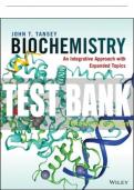 Test Bank For Biochemistry: An Integrative Approach with Expanded Topics, 1st Edition All Chapters - 9781119610069