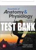 Test Bank For Essentials of Anatomy & Physiology, 3rd Edition All Chapters - 9781260266405