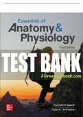 Test Bank For Essentials of Anatomy & Physiology&comma; 3rd Edition All Chapters - 9781260266405