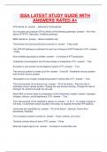 ISSA LATEST STUDY GUIDE WITH ANSWERS RATED A&plus;