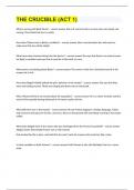 THE CRUCIBLE &lpar;ACT 1&rpar;