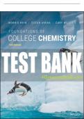 Test Bank For Foundations of College Chemistry, 16th Edition All Chapters - 9781119768111