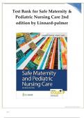Test Bank for Safe Maternity & Pediatric Nursing Care 2nd edition by Linnard-palmer &lpar;verified by experts 100&percnt; pass&rpar;