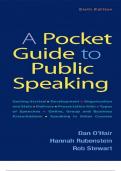 A Pocket Guide to Public Speaking SIXTH EDITION by  Dan O’Hair