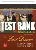 Test Bank For The Last Dance: Encountering Death and Dying, 11th Edition All Chapters - 9781259870484