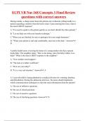 ECPI VB Nur 168 Concepts 3 Final Review questions with correct answers