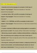 WGU C182 INTRODUCTION TO IT Questions and Answers &lpar;2023 &sol; 2024&rpar; &lpar;Verified Answers&rpar;