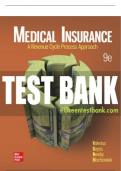 Test Bank For Medical Insurance: A Revenue Cycle Process Approach, 9th Edition All Chapters - 9781265166717