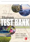 Test Bank For Human Geography&comma; 13th Edition All Chapters - 9781260220643