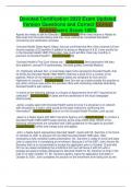 Devoted Certification 2022 Exam Updated Version Questions and Correct Answers Score 100&percnt;