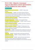 WGU C963 - Objective Assessment  Superset 2023&sol;2024 LATEST QUESTIONS  WITH COMPLETE SOLUTIONS  VERIFIED