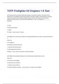 TCFP Firefighter I&sol;II Chapters 1-5 Test questions and 100&percnt; correct answers