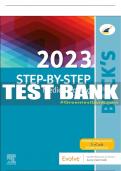 Test Bank For Buck's 2023 Step-by-Step Medical Coding, 1st - 2023 All Chapters - 9780323874120