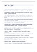 NAVTA TEST QUESTIONS AND ANSWERS 2023