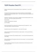 TCFP Practice Test FF1 exam questions and verified correct answers