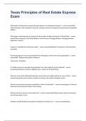 Texas Principles of Real Estate Express Exam 2023 with 100&percnt; correct answers