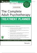 Complete Adult Psychotherapy Treatment Planner, 6th edition