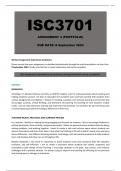 ISC3701 Assignment 4 Portfolio - Due: 8 September 2023