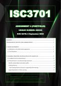 ISC3701 Assignment 4 Portfolio (Due: 8 September 2023) 