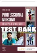 Test Bank For Professional Nursing, 10th - 2024 All Chapters - 9780323776653