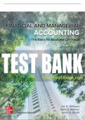Test Bank For Financial & Managerial Accounting, 20th Edition All Chapters - 9781264445240
